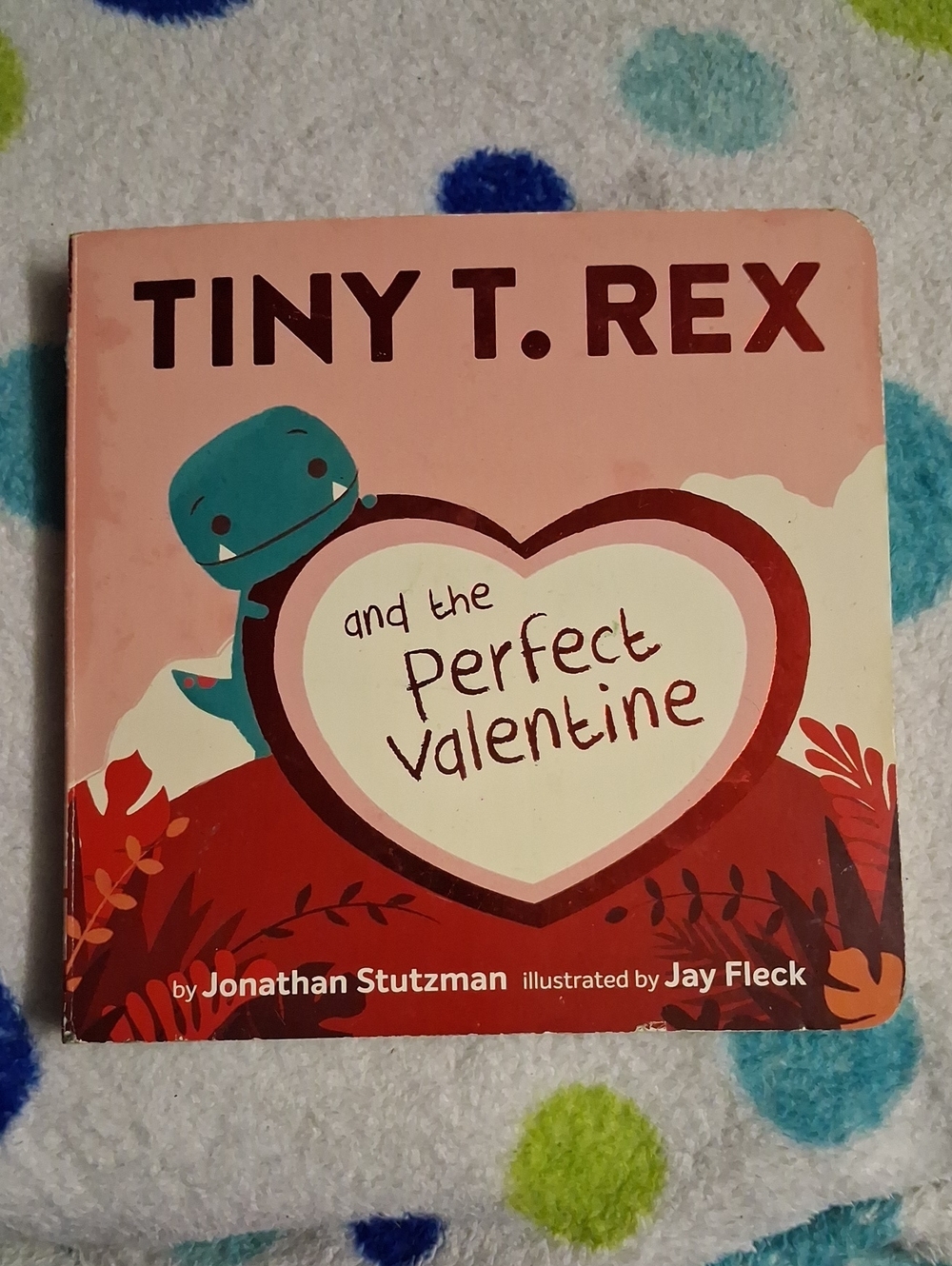Chronicle Books Tiny T. Rex Valentine's Pink and Red Board Book